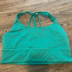 lululemon Energy Bra *long line in Teal lagoon